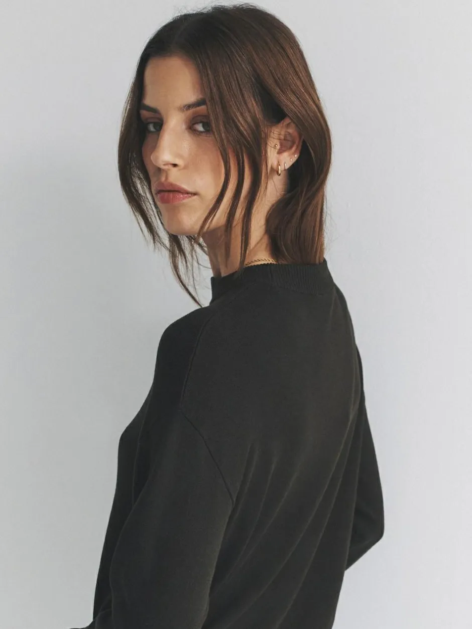 The Set Black/Brown/Neutral 3 Pack Fine Knit Crew Neck Jumpers Best