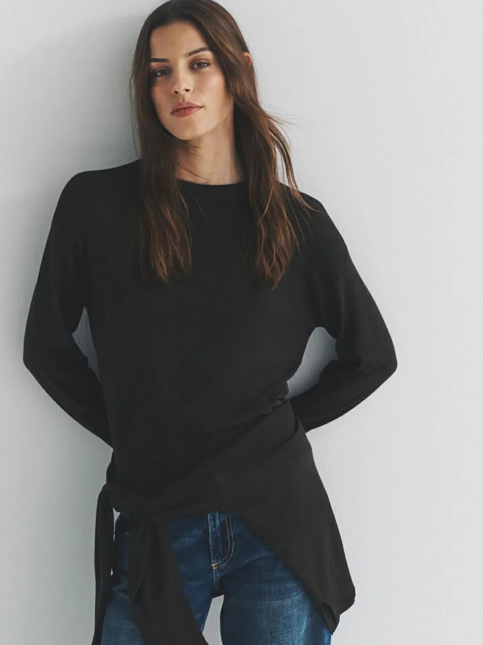 The Set Black/Brown/Neutral 3 Pack Fine Knit Crew Neck Jumpers Best