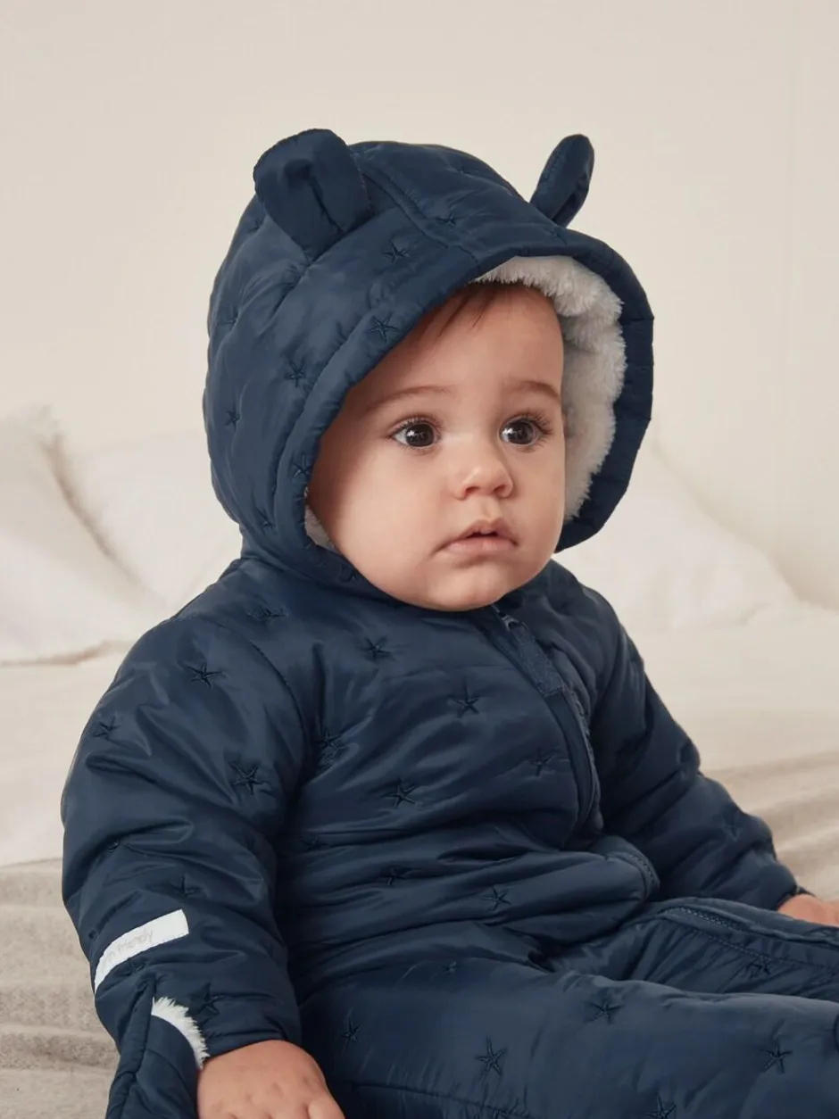 The White Company Blue Star Quilted Pramsuit Online