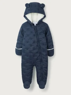 The White Company Blue Star Quilted Pramsuit Online