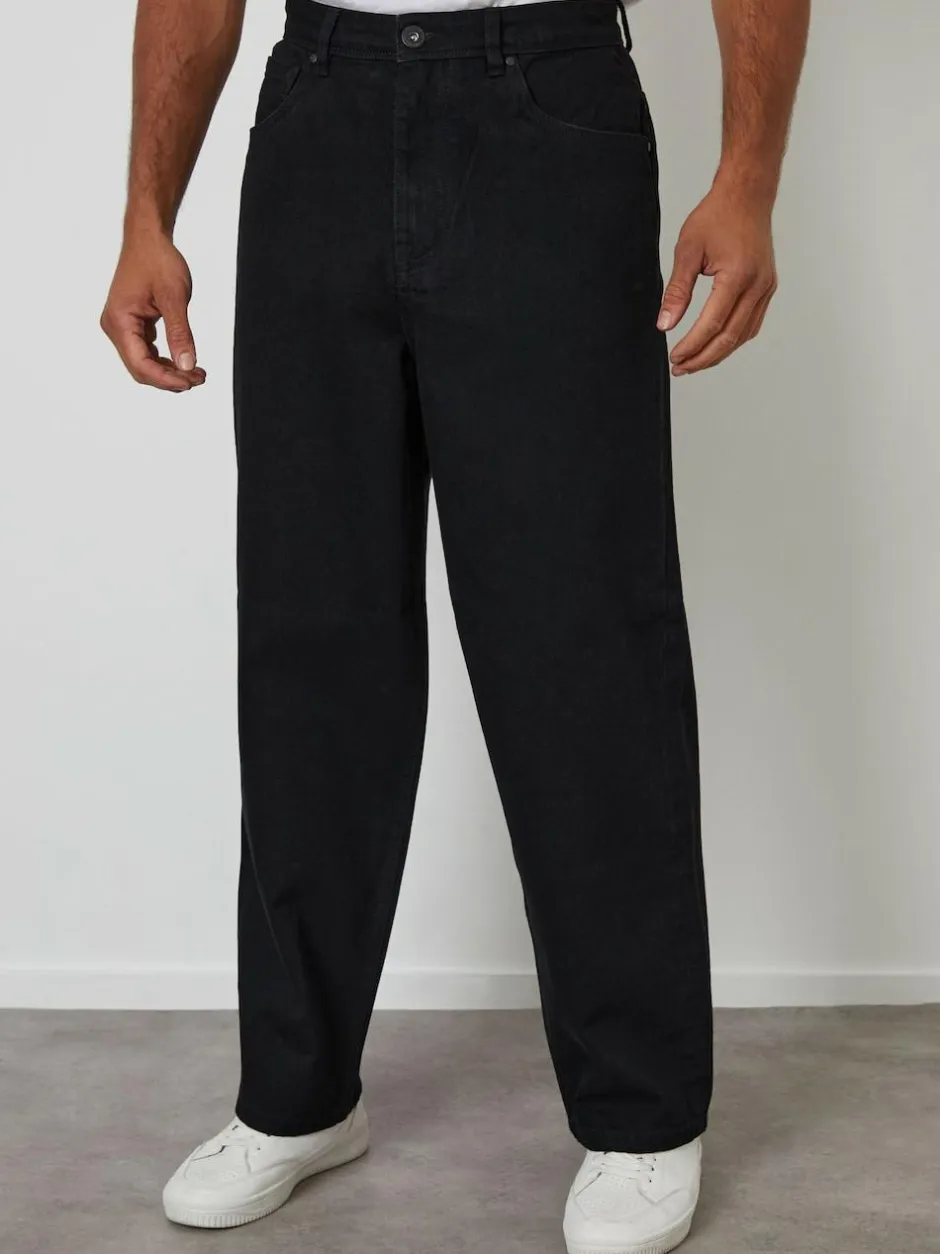 Threadbare Baggy Fit Jeans Black Sale