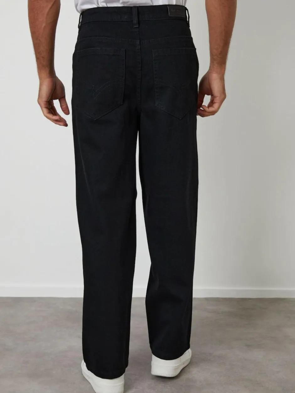 Threadbare Baggy Fit Jeans Black Sale