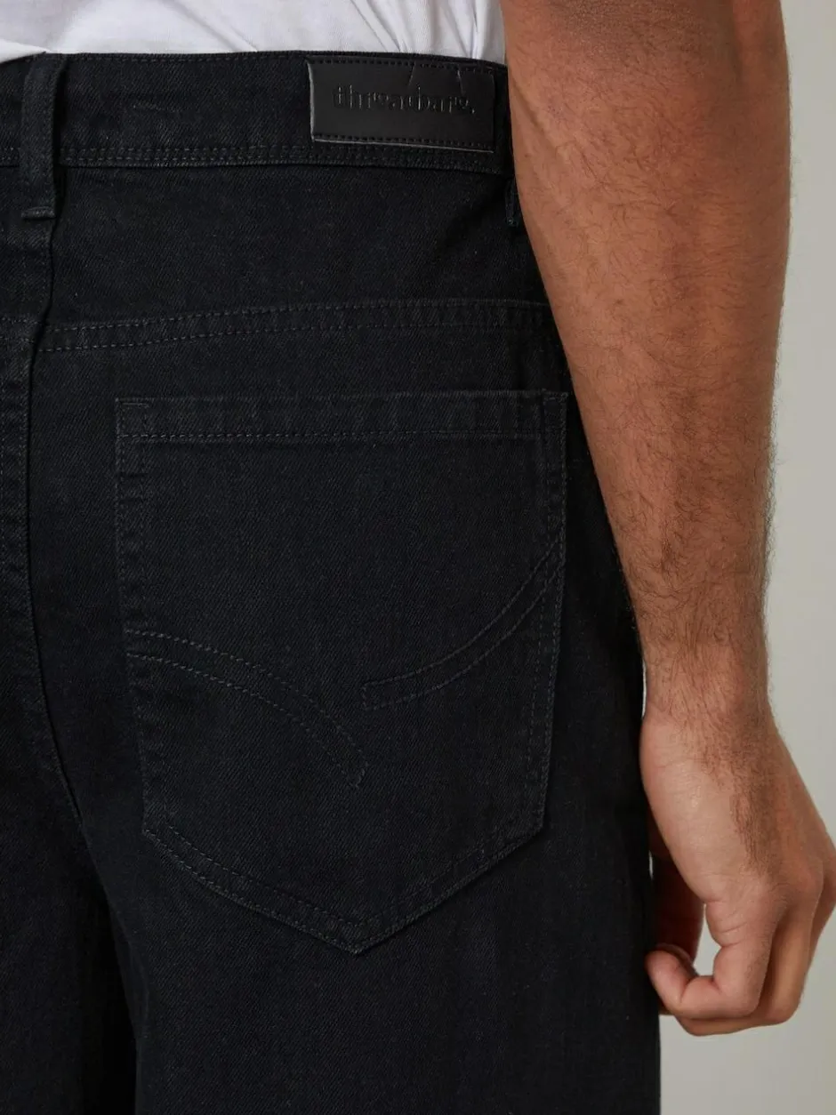 Threadbare Baggy Fit Jeans Black Sale