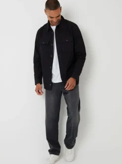 Threadbare Lightweight Jacket Black Sale