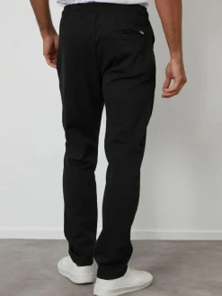 Threadbare Pintuck Pique Joggers Black