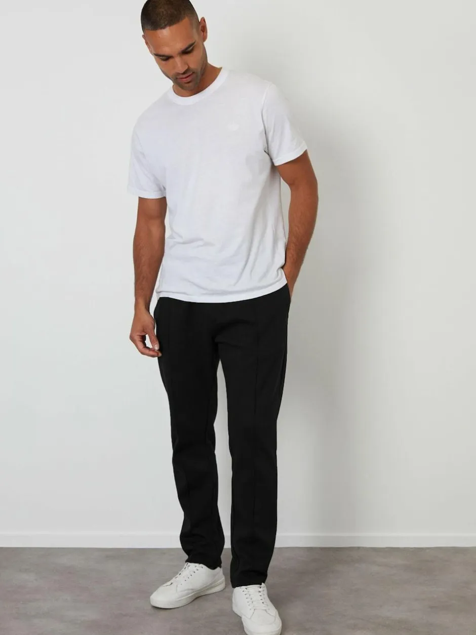 Threadbare Pintuck Pique Joggers Black