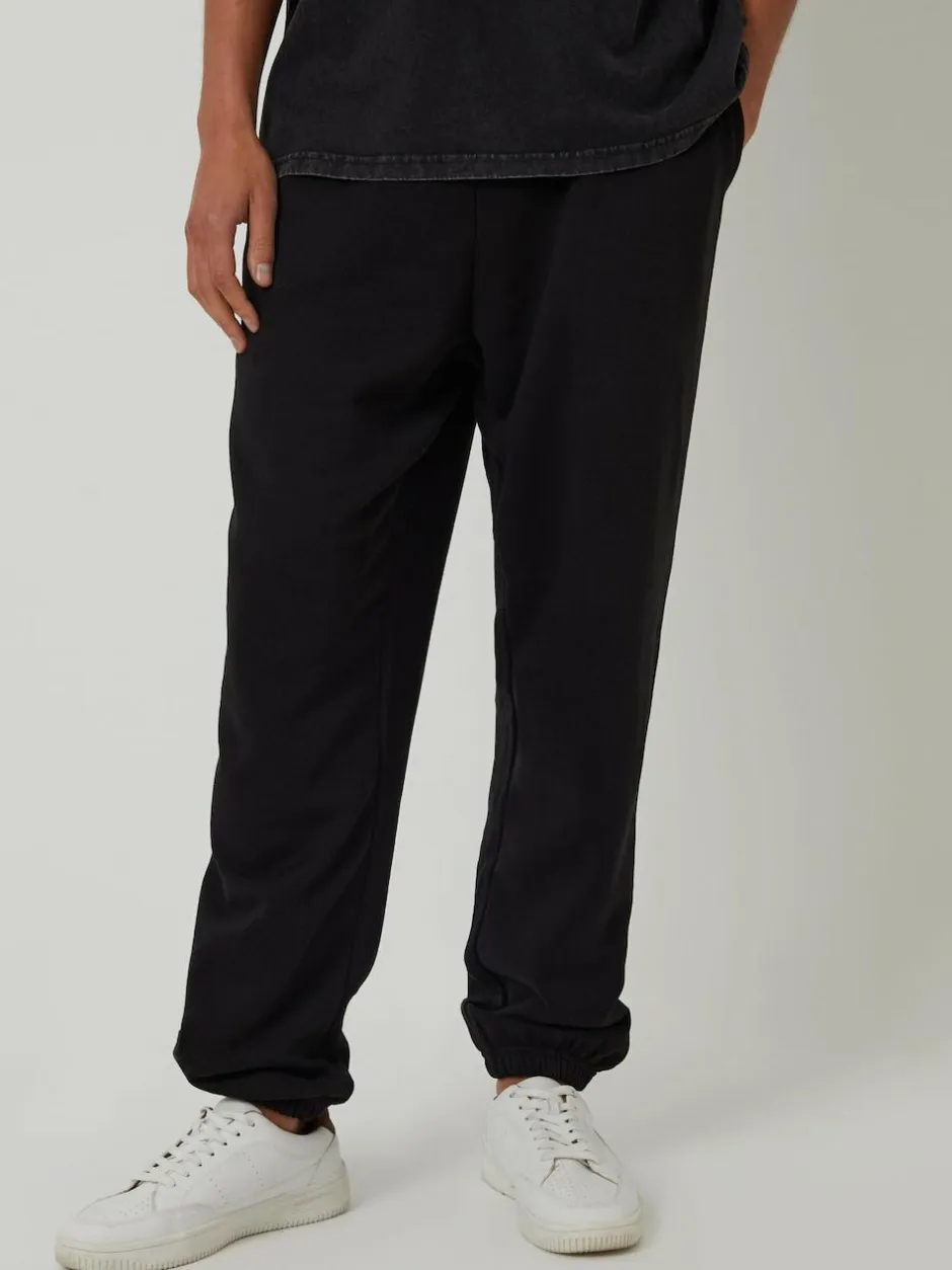 Threadbare Black Relaxed Fit Cuffed Joggers Sale