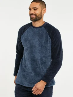 Threadbare Borg Pyjamas Set Blue Sale