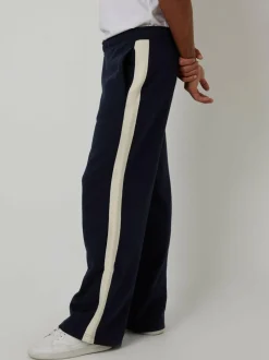 Threadbare Wide Leg Side Stripe Joggers Blue Online