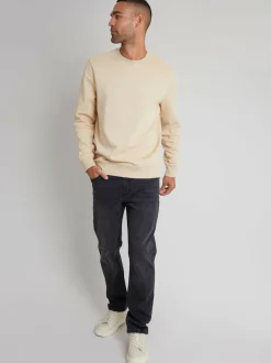 Threadbare Dark Grey Straight Fit Jeans With Stretch Hot