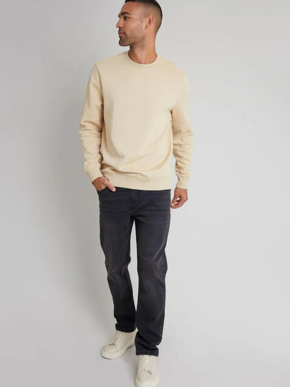 Threadbare Dark Grey Straight Fit Jeans With Stretch Hot