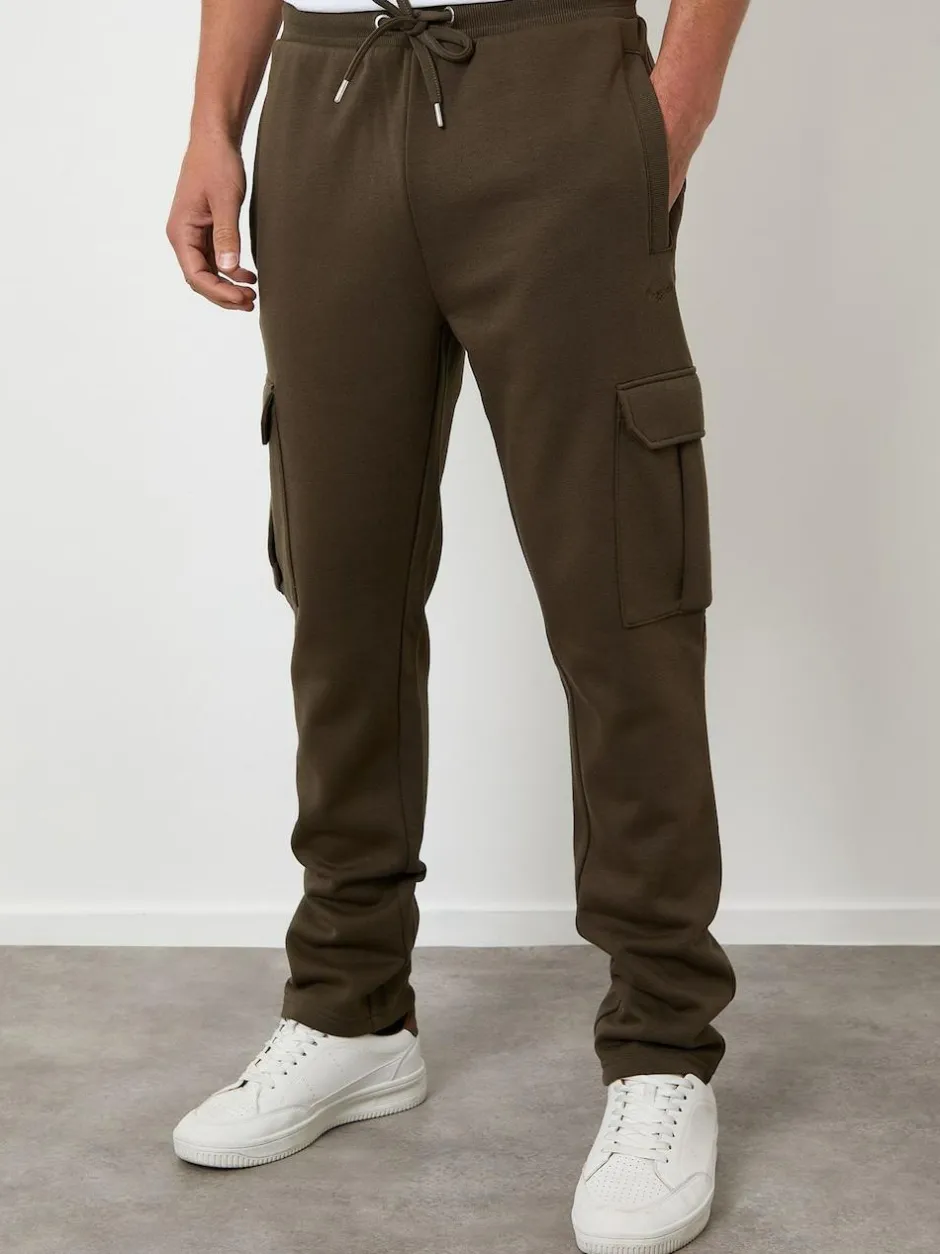 Threadbare Cargo Joggers Green New