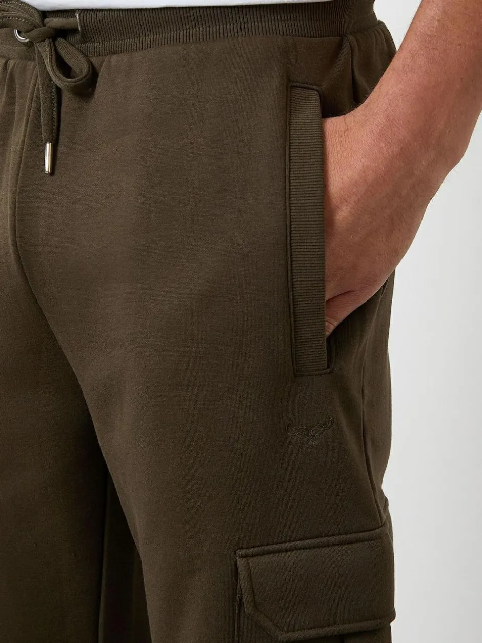Threadbare Cargo Joggers Green New