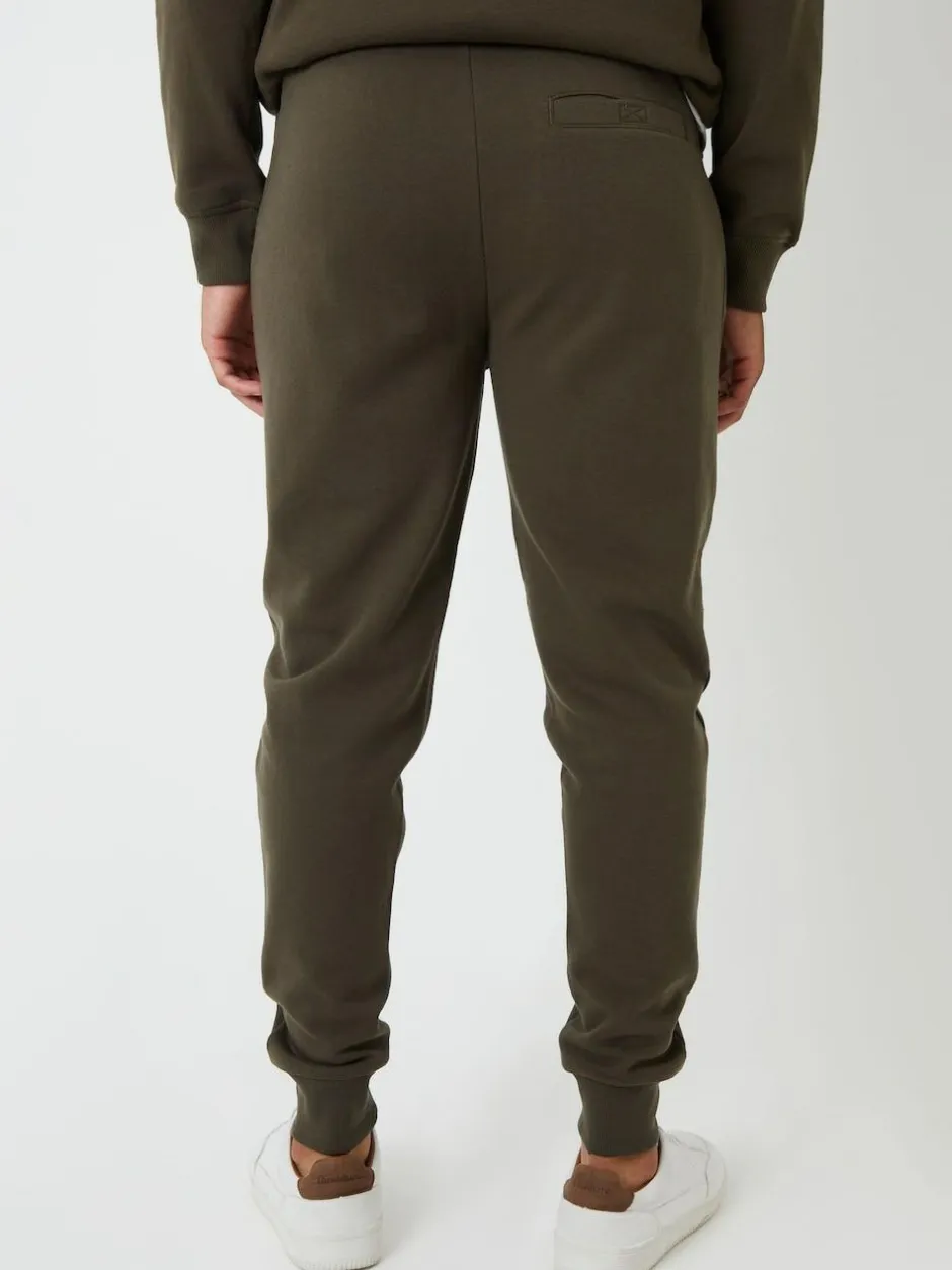Threadbare Green Cotton Blend Joggers Discount