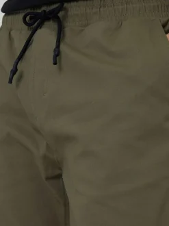 Threadbare Jogger Style Drawcord Trousers Khaki Outlet
