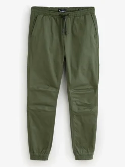 Threadbare Jogger Style Drawcord Trousers Khaki Outlet