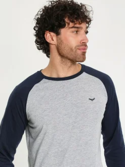 Threadbare Light Blue Blend Long Sleeve Pyjamas Set New