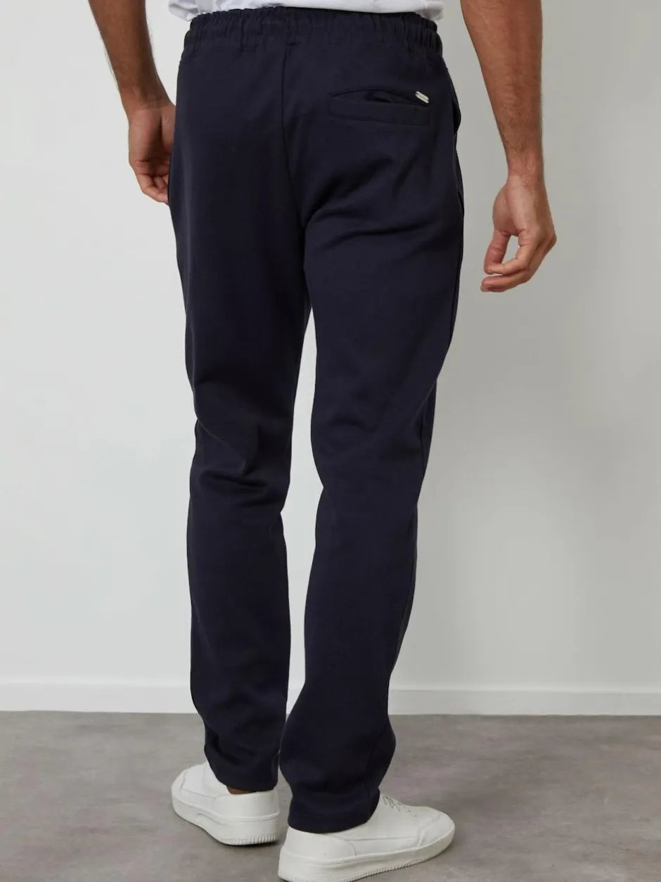 Threadbare Pintuck Pique Joggers Navy Discount