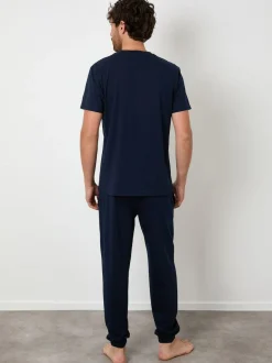 Threadbare Navy Pyjamas Set Best