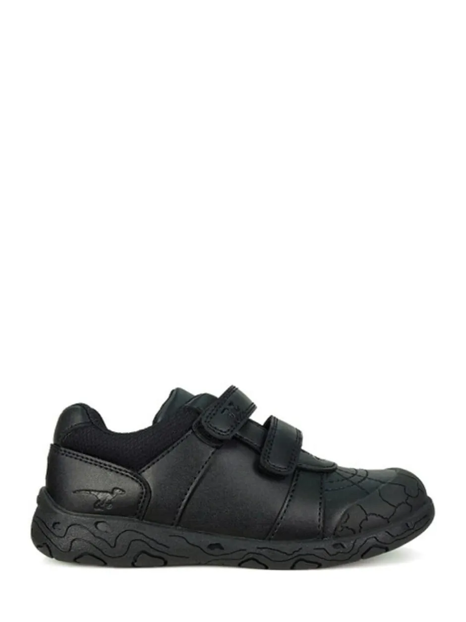 Toezone Boys Dex Dinosaur Print Black School Shoes Best