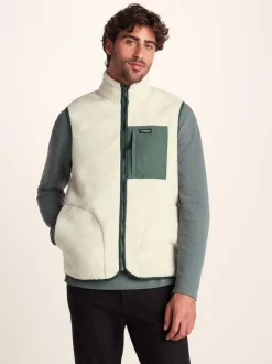 Tog 24 Mens Evan Sherpa Gilet Cream New