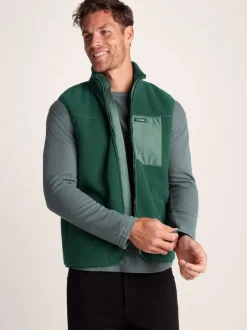Tog 24 Mens Evan Sherpa Gilet Green New