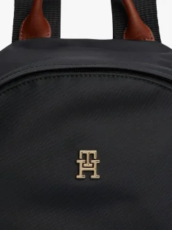 Tommy Hilfiger Black/White Dome Backpack New