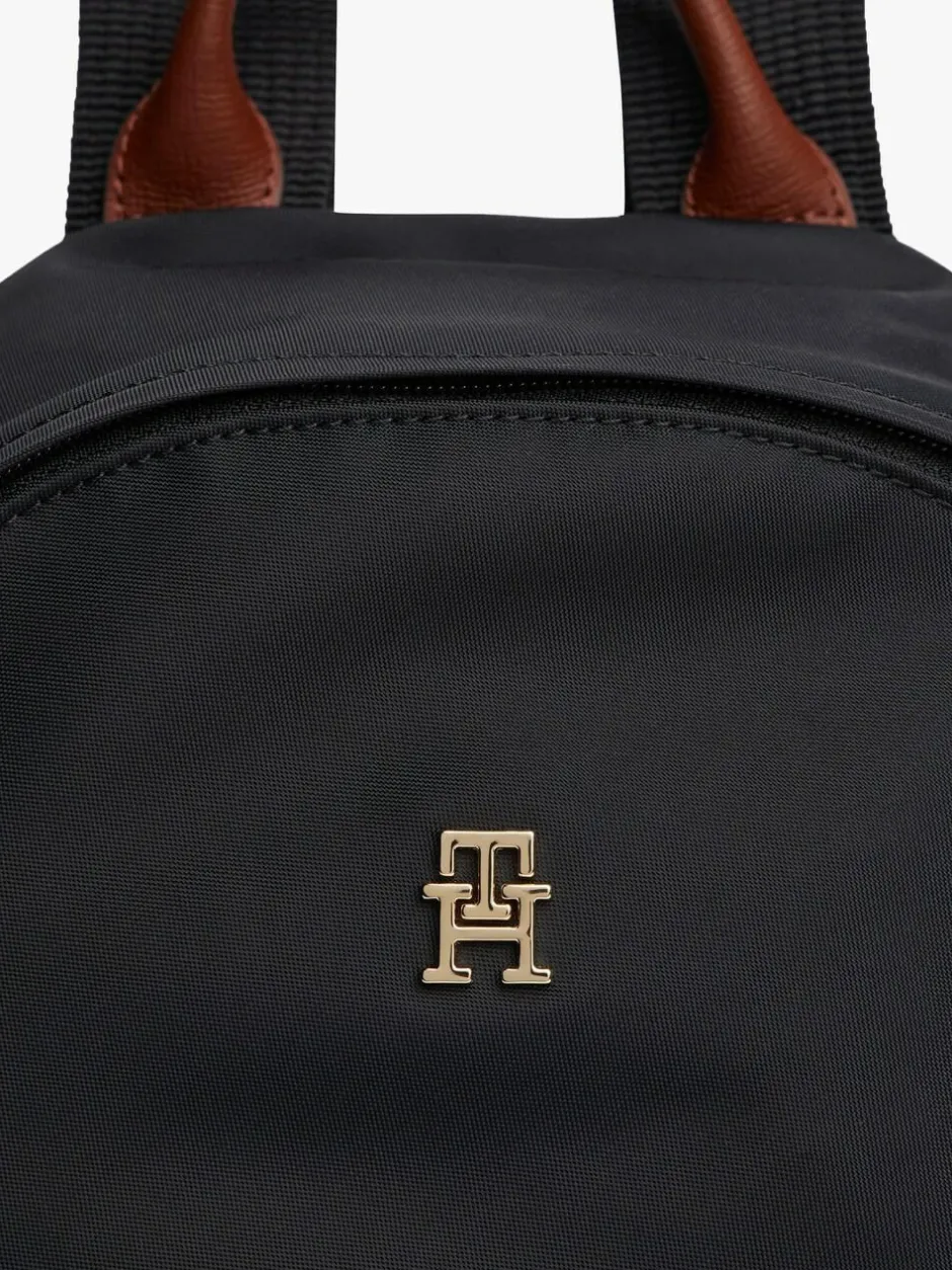 Tommy Hilfiger Black/White Dome Backpack New