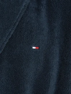 Tommy Hilfiger Blue 100% Cotton Icon Bathrobe