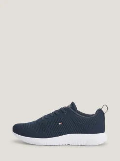 Tommy Hilfiger Blue Corporate Knit Runner Trainers Online