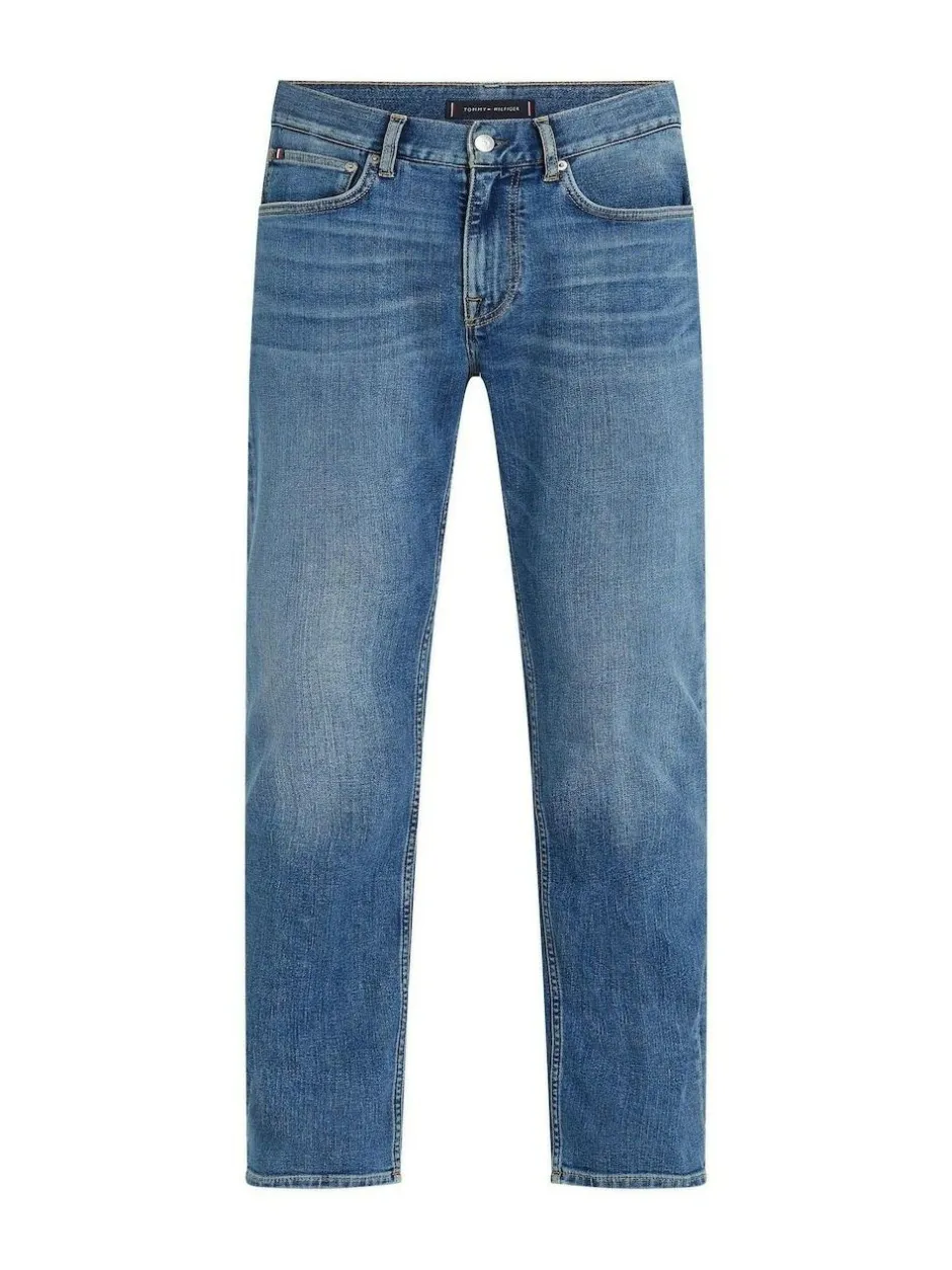 Tommy Hilfiger Blue Denton Faded Straight Leg Jeans Online