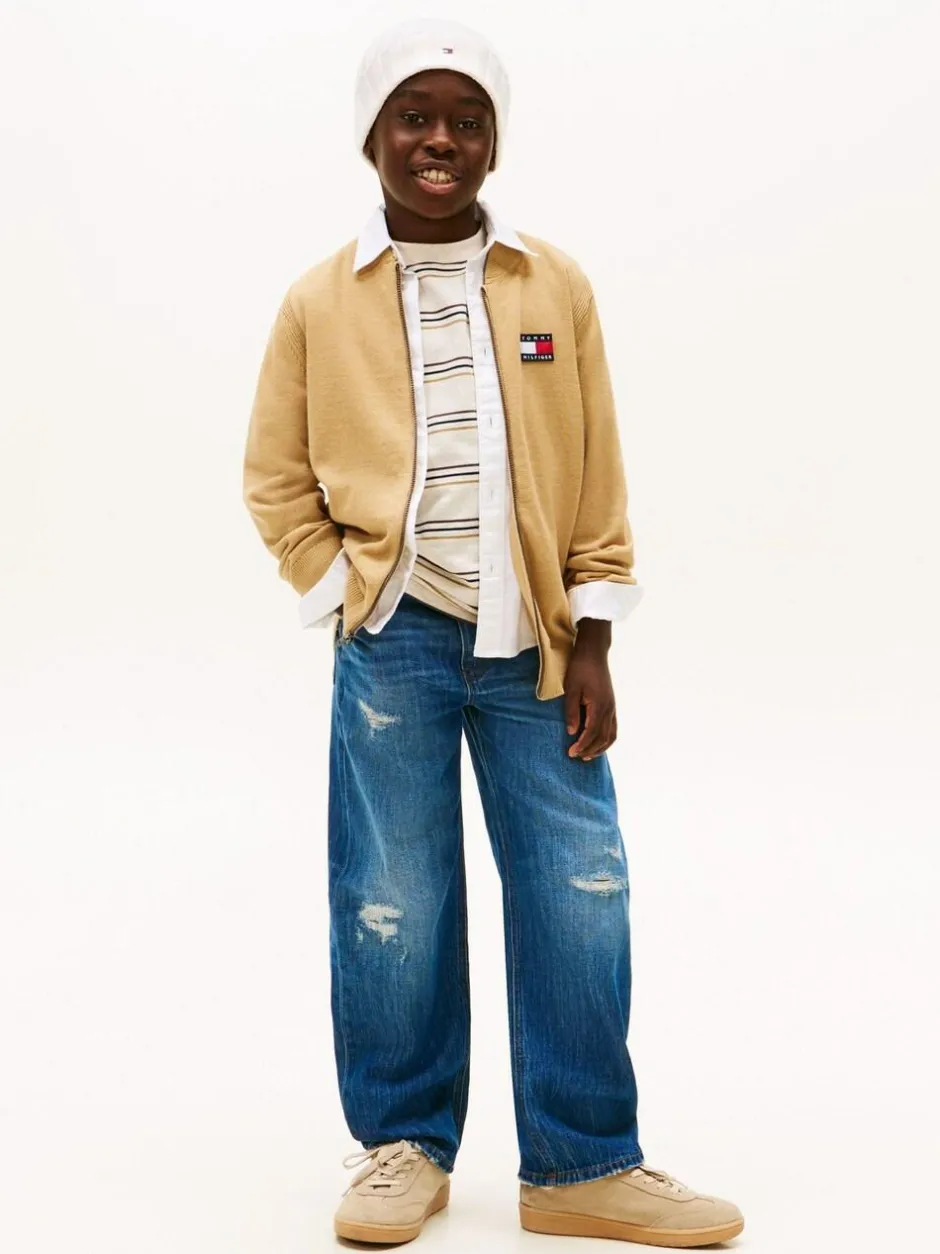 Tommy Hilfiger Blue Distressed Loose Jeans Online