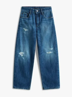 Tommy Hilfiger Blue Distressed Loose Jeans Online