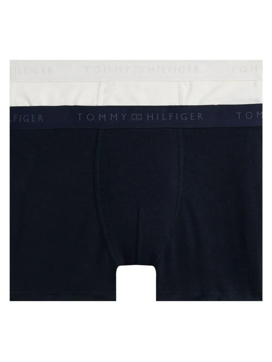 Tommy Hilfiger Blue Essential Stretch Trunks 2-Pack Discount