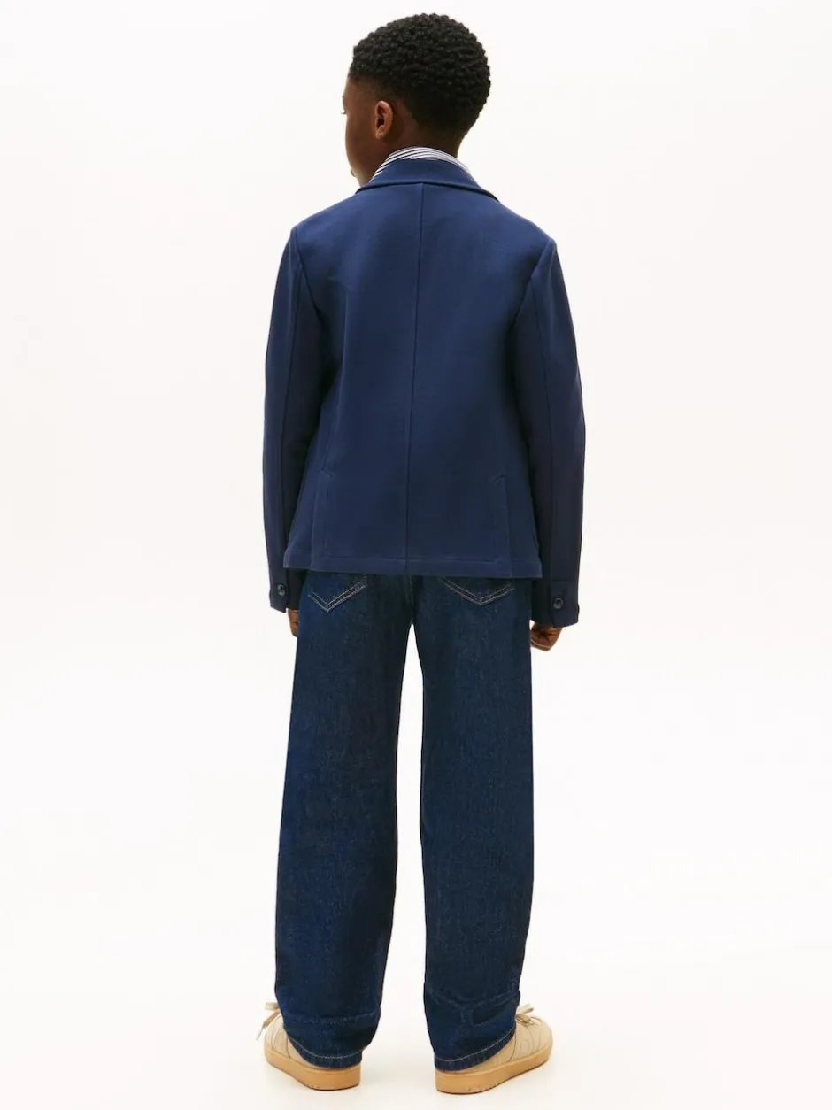 Tommy Hilfiger Blue Festive Pique Texture Regular Fit Blazer Clearance