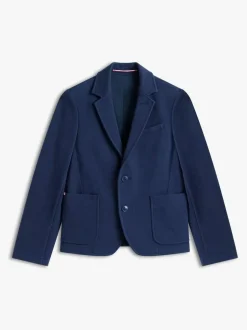 Tommy Hilfiger Blue Festive Pique Texture Regular Fit Blazer Clearance