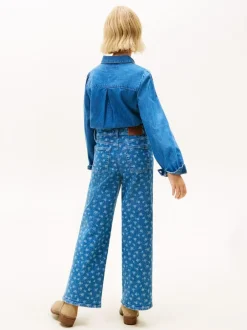 Tommy Hilfiger Blue Mabel Floral Print Wide Leg Jeans Discount