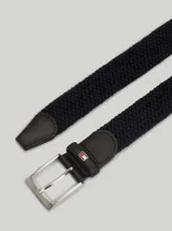 Tommy Hilfiger Blue New Adan Webbed Belt Hot