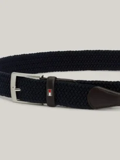 Tommy Hilfiger Blue New Adan Webbed Belt Hot