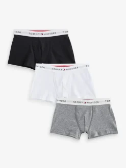 Tommy Hilfiger Chalk White Signature Essential Boxer Briefs 3 Pack Outlet