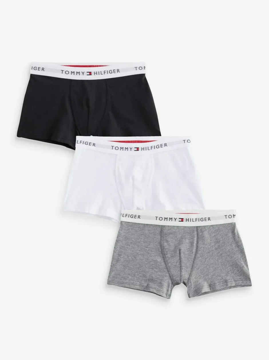 Tommy Hilfiger Chalk White Signature Essential Boxer Briefs 3 Pack Outlet