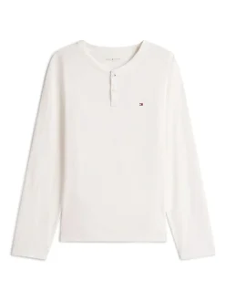 Tommy Hilfiger White Henley Woven Pyjamas Set Gift Box Best
