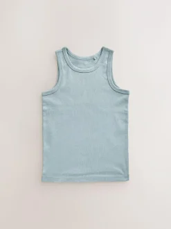 Next Tonal Blue Vests 5 Pack (1.5-16yrs) Outlet