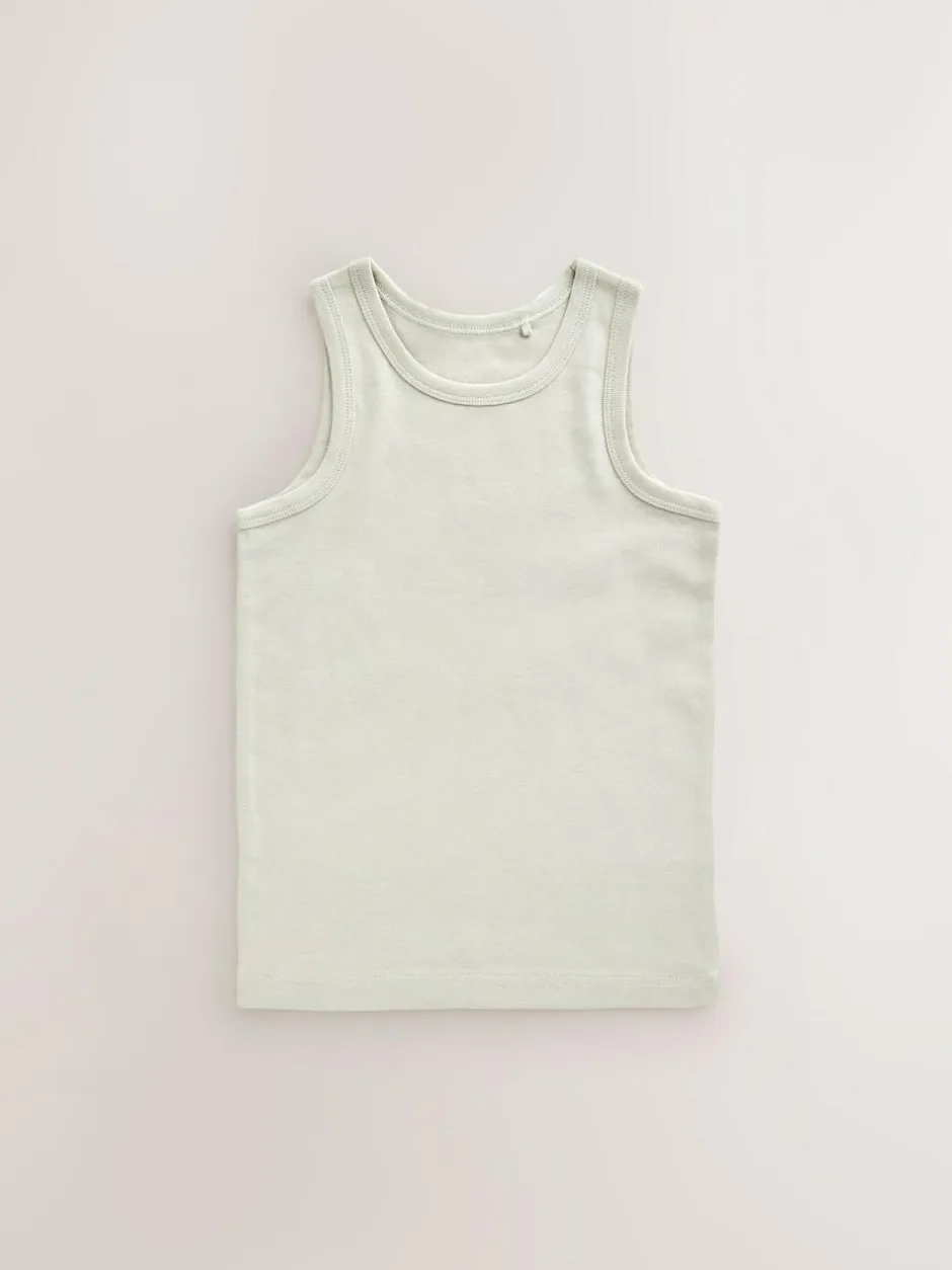 Next Tonal Blue Vests 5 Pack (1.5-16yrs) Outlet