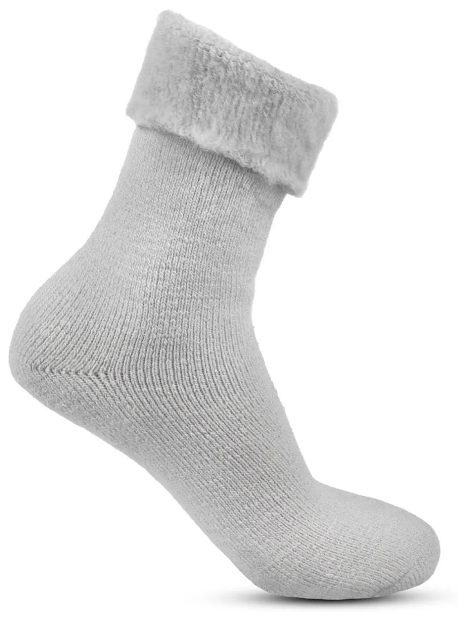 Totes Natural Ladies Brushed Thermal Bed Socks 2 Pack Sale
