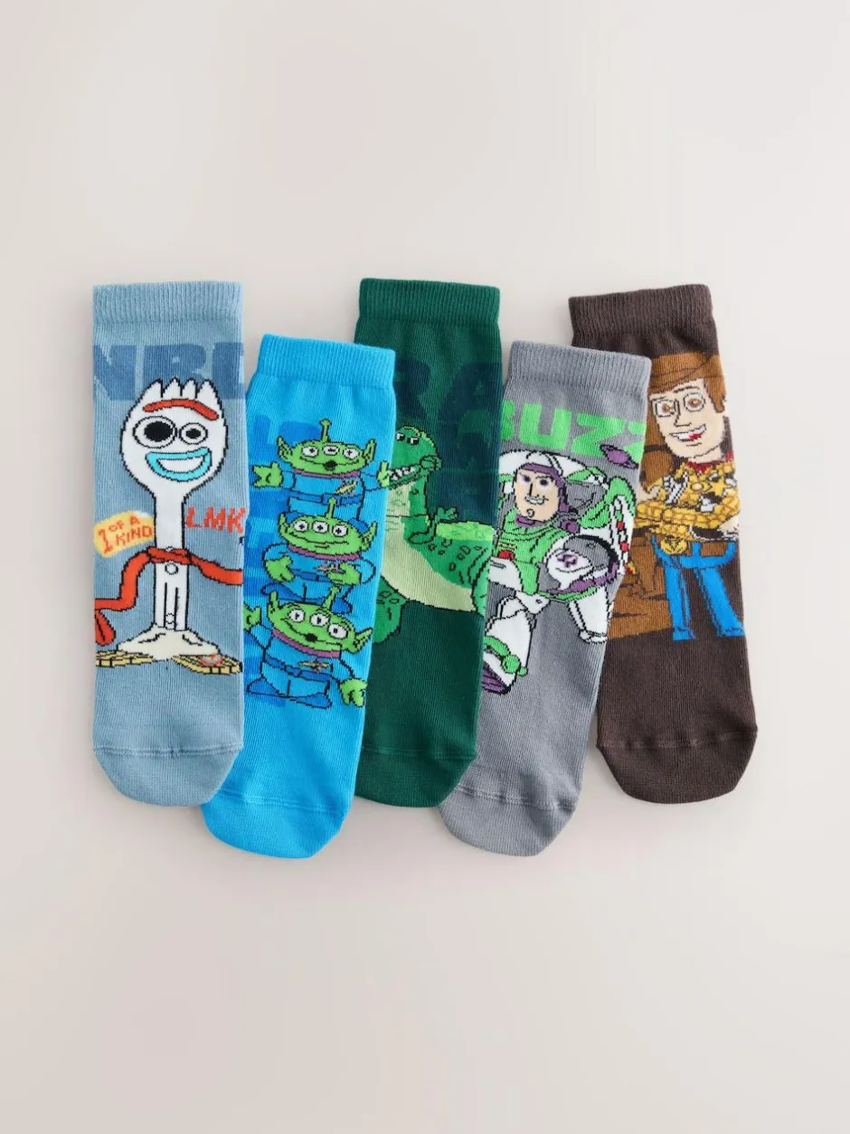 Next Toy Story Character Cotton Rich Socks 5 Pack New