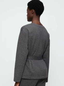 Triumph Grey Cozy Comfort Robe Top Quilted