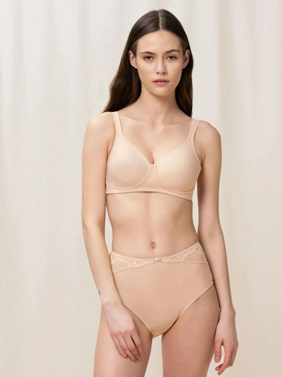 Triumph Modern Soft Cotton Non Wired Bra Nude Discount