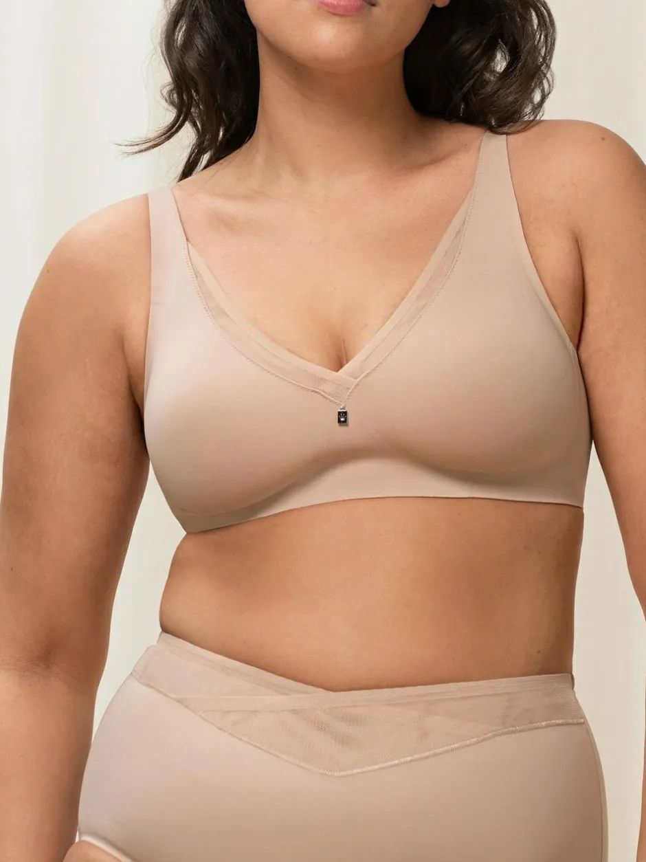 Triumph Non Wired True Shape Sensation Minimizer Bra Nude Online