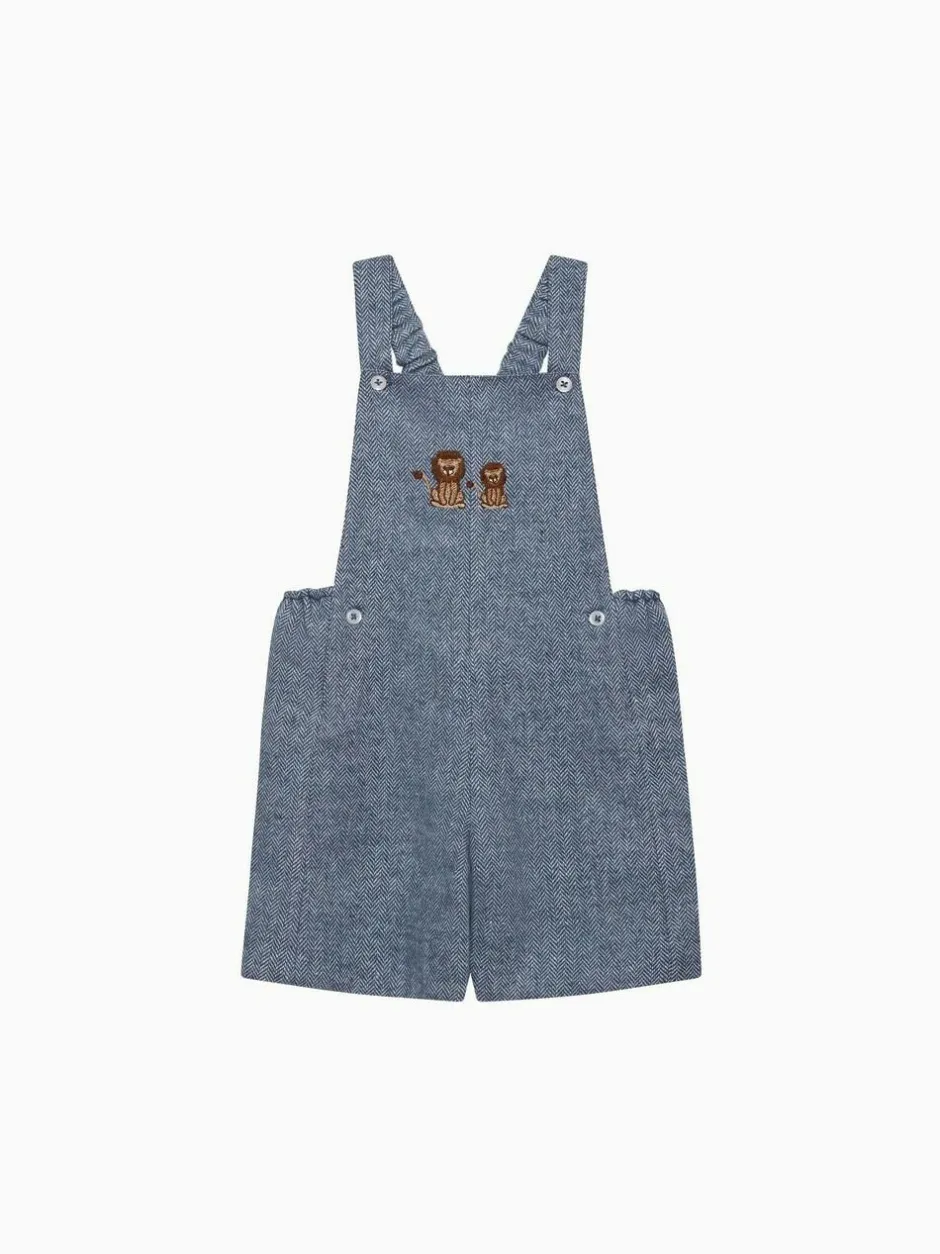 Trotters London Blue Lion Alfie Bib Shorts Hot